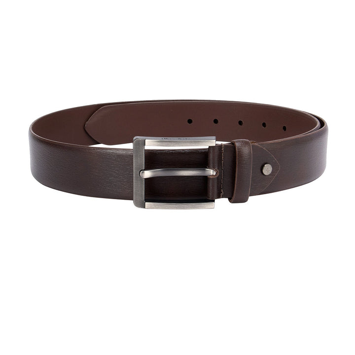 Formal Aztec Leather Mens Belt - Brown
