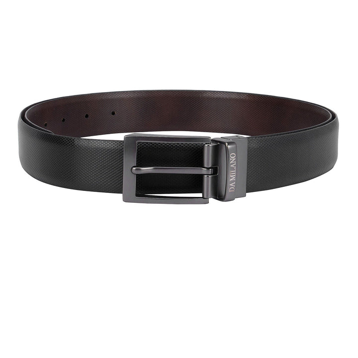 Black Fish Textured Reversible Men's Belt