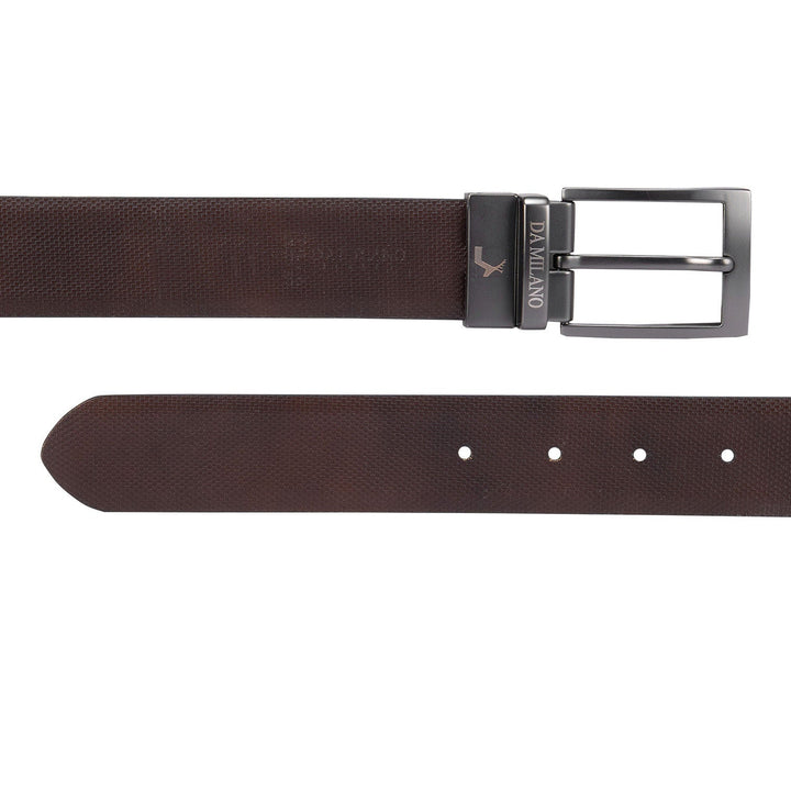 Black Fish Textured Reversible Men's Belt