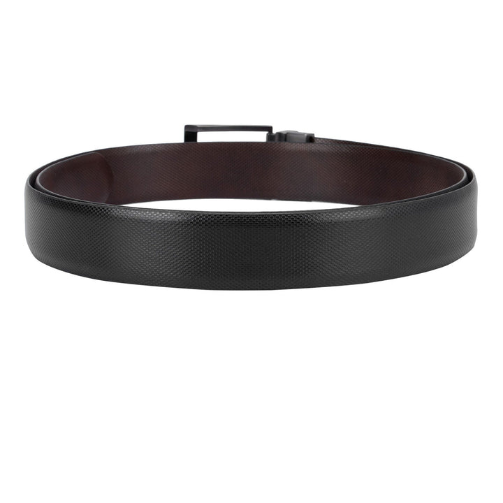 Black Fish Textured Reversible Men's Belt