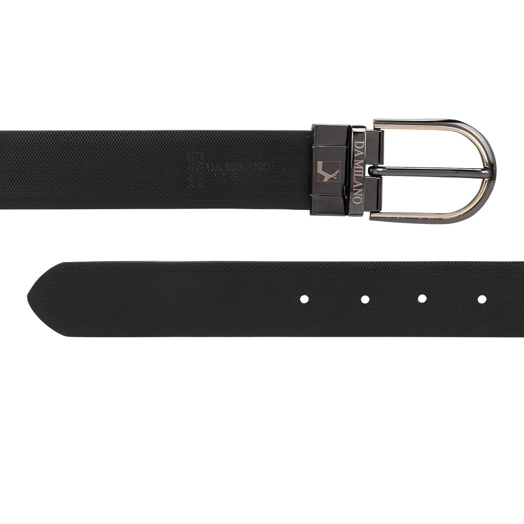 Casual Fish Leather Reversible Mens Belt - Brown & Balck