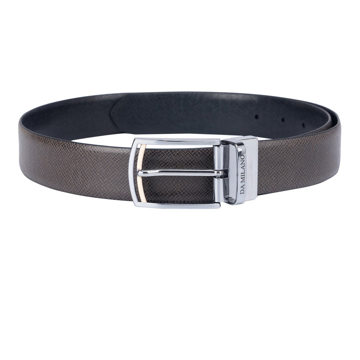 Formal Franzy Leather Reversible Belt - Brown