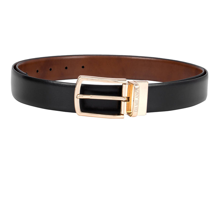 Black Plain Reversible Men's Belt