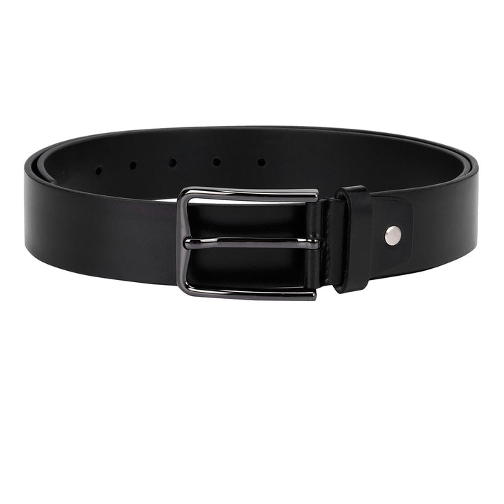 Black Plain Reversible Mens Belt