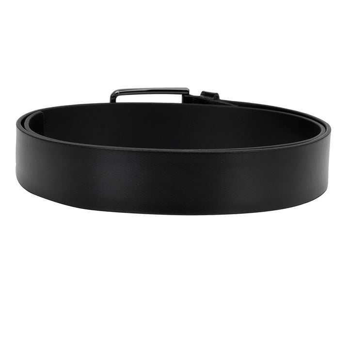 Black Plain Reversible Mens Belt
