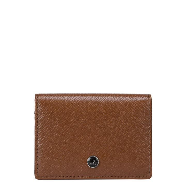 Brown Franzy Flip Top Card Case