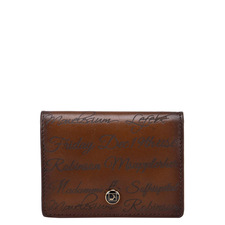 Cognac Signato Credit And ID Card Case