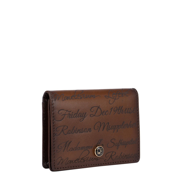 Cognac Signato Credit And ID Card Case