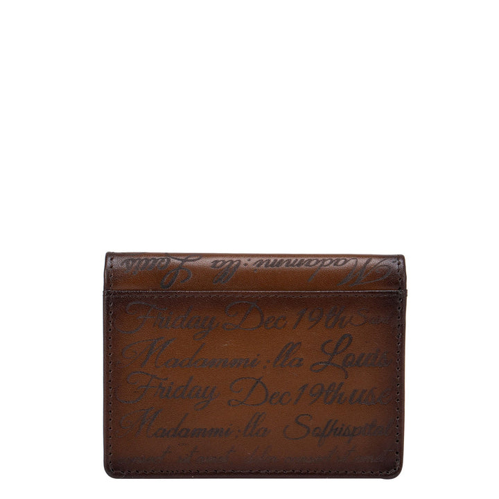 Cognac Signato Credit And ID Card Case