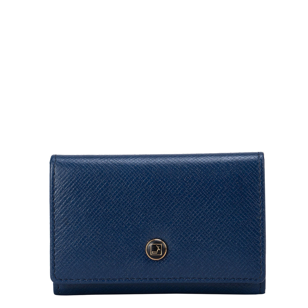 Blue Franzy Flip Top Card Case