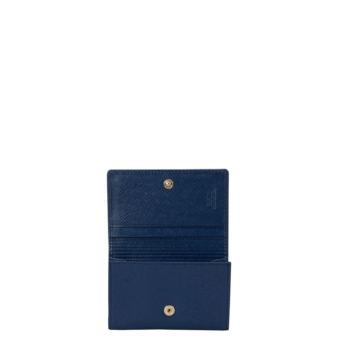 Blue Franzy Flip Top Card Case