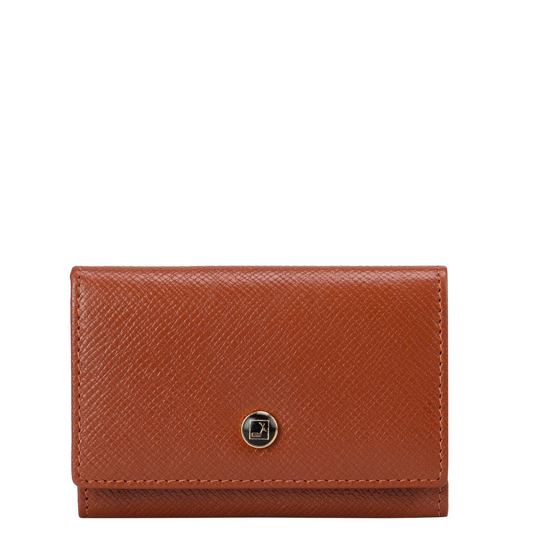 Brown Franzy Flip Top Card Case