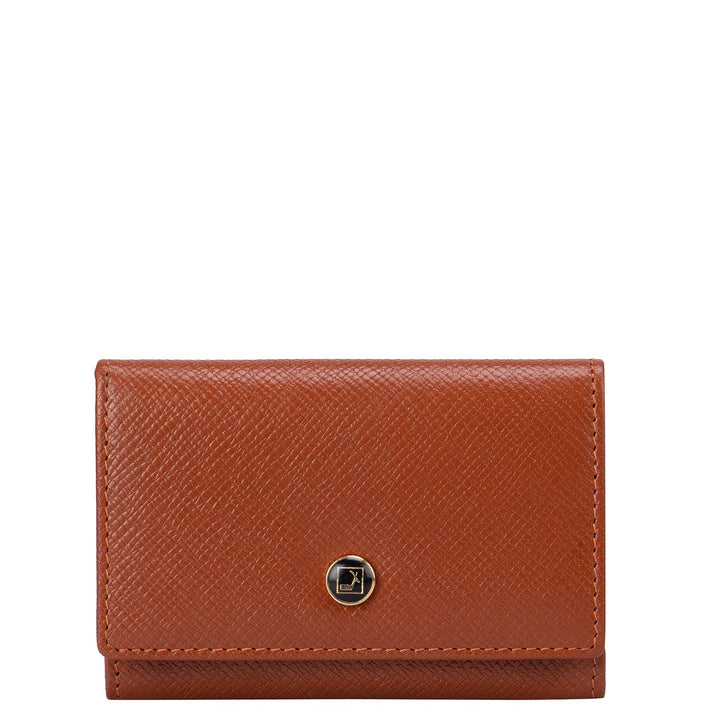 Brown Franzy Flip Top Card Case