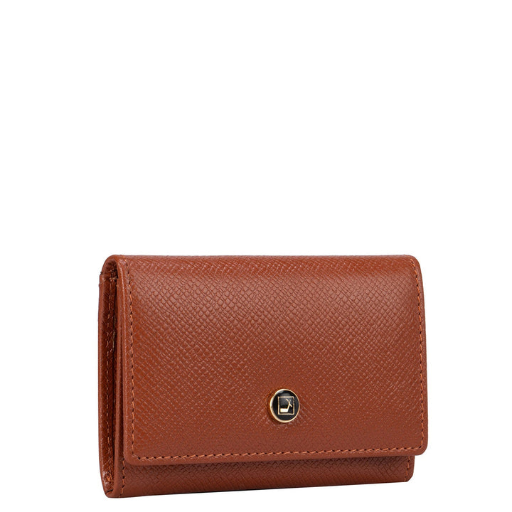 Brown Franzy Flip Top Card Case