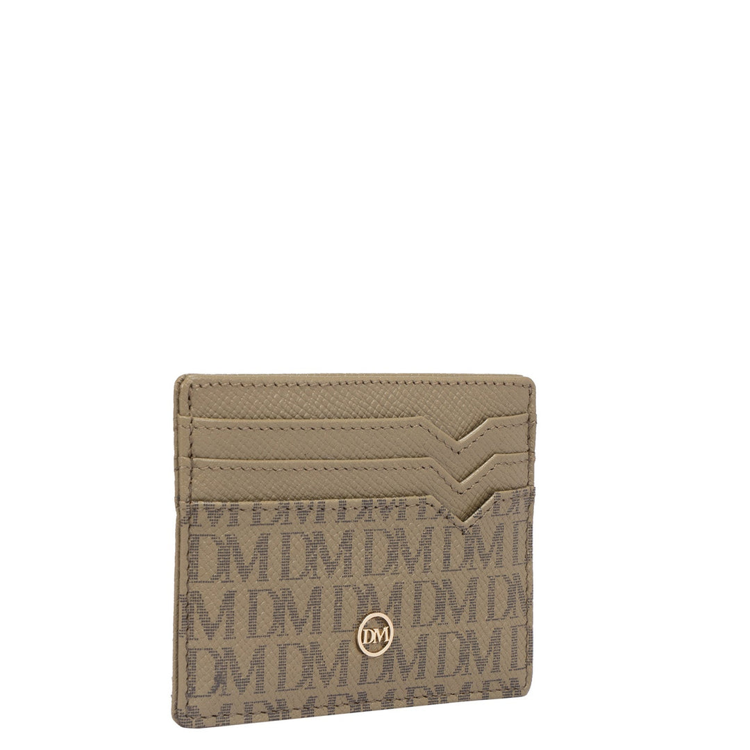 Franzy Monogram Leather Card Case - Turtle