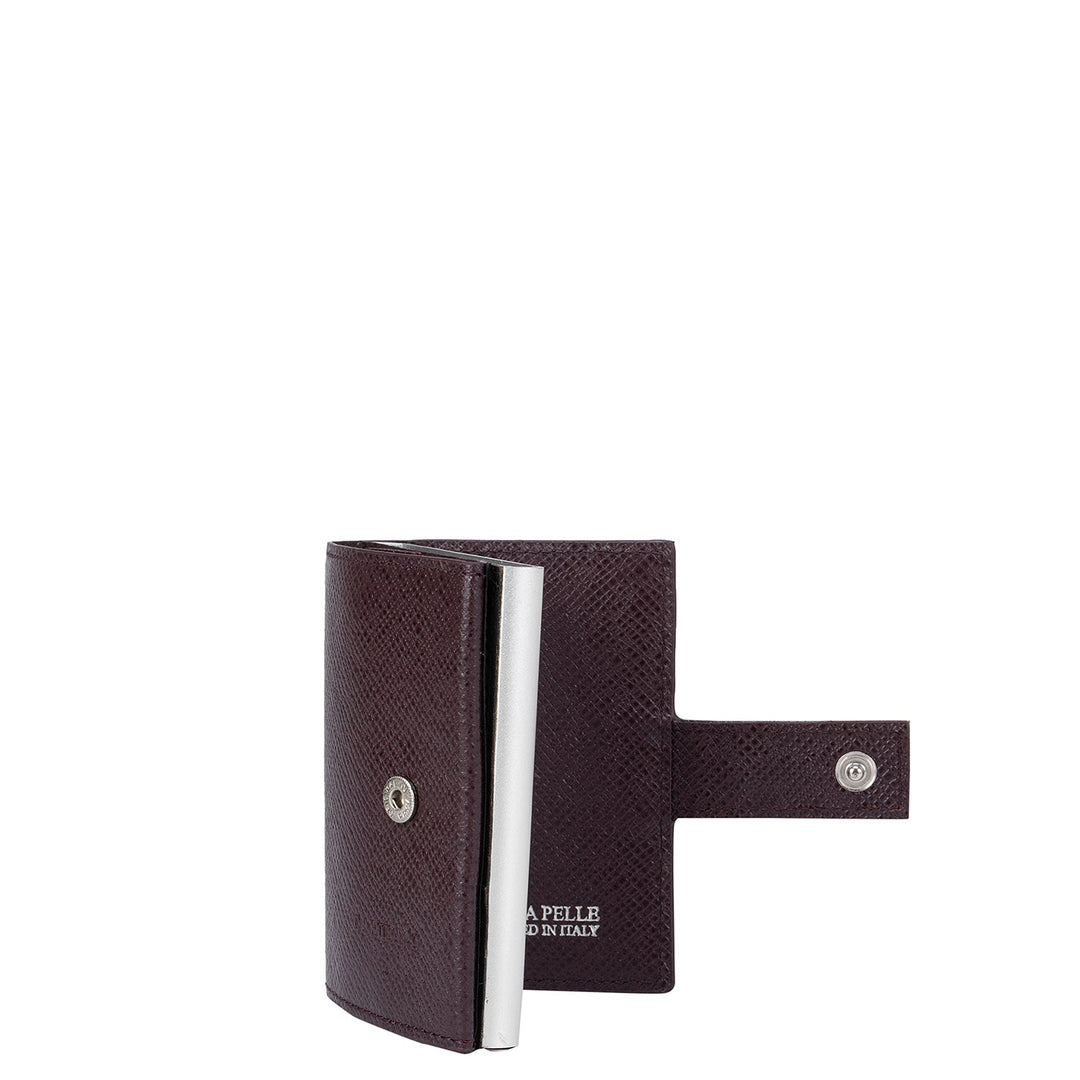 Franzy Leather Card Case - Berry