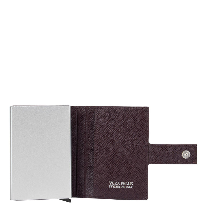Franzy Leather Card Case - Berry