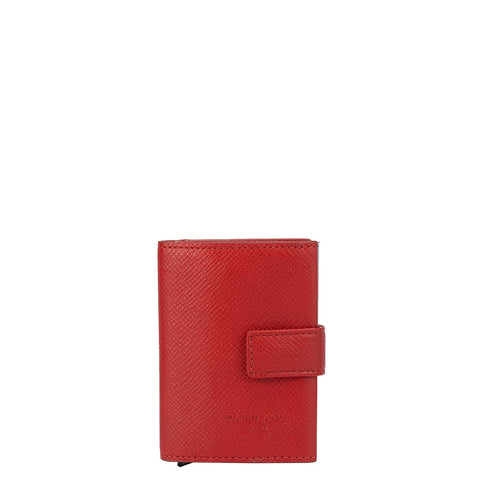 Franzy Leather Card Case - Tomato