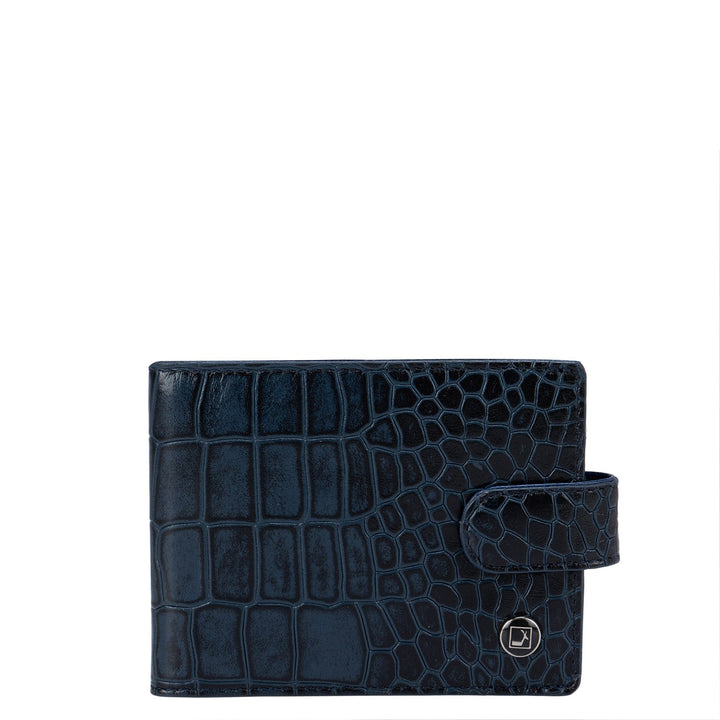 Blue Croco Money Clip