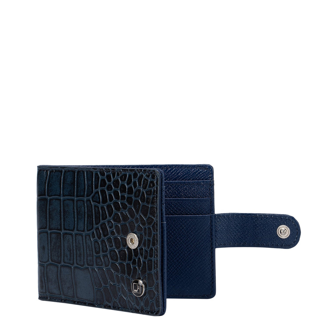 Blue Croco Money Clip