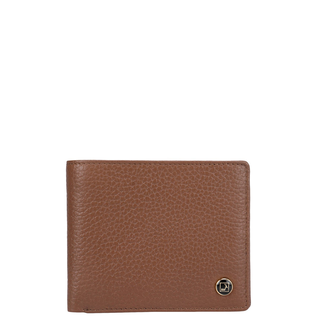 Cognac Wax Mens Wallet