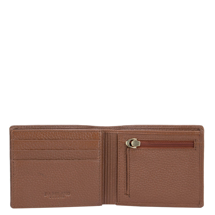 Cognac Wax Mens Wallet