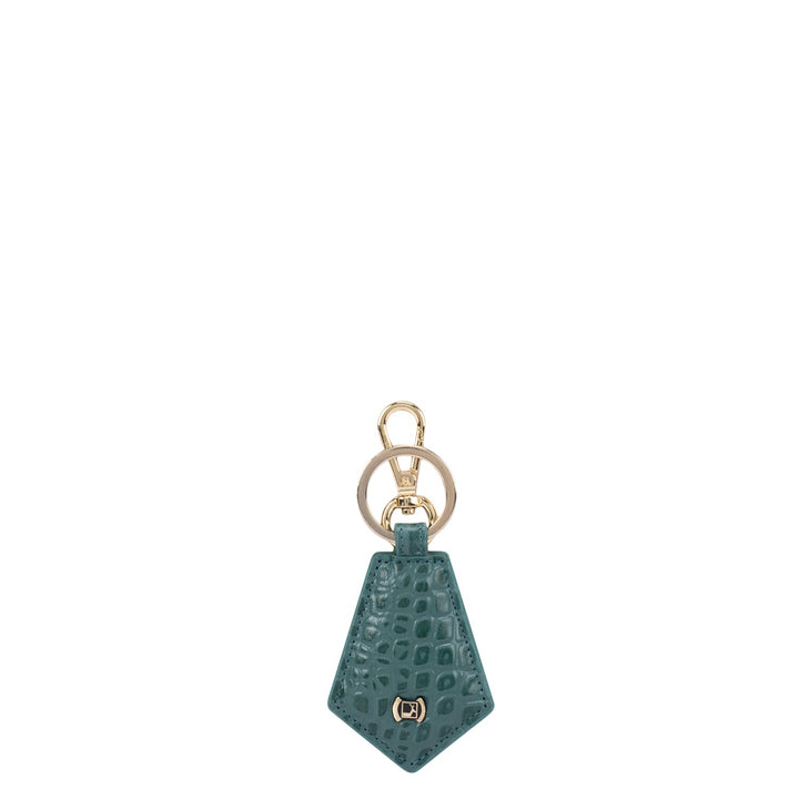 Green Croco Key Chain