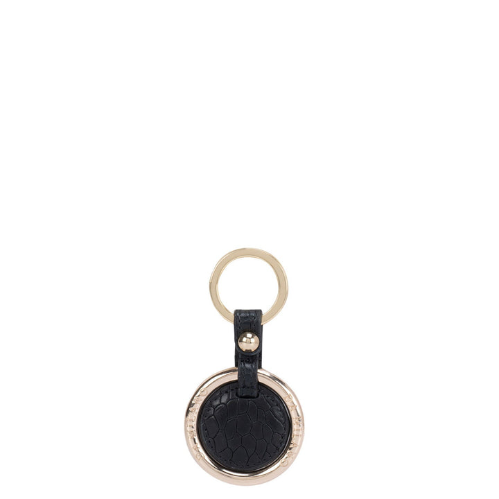 Black Croco Effect Key Chain