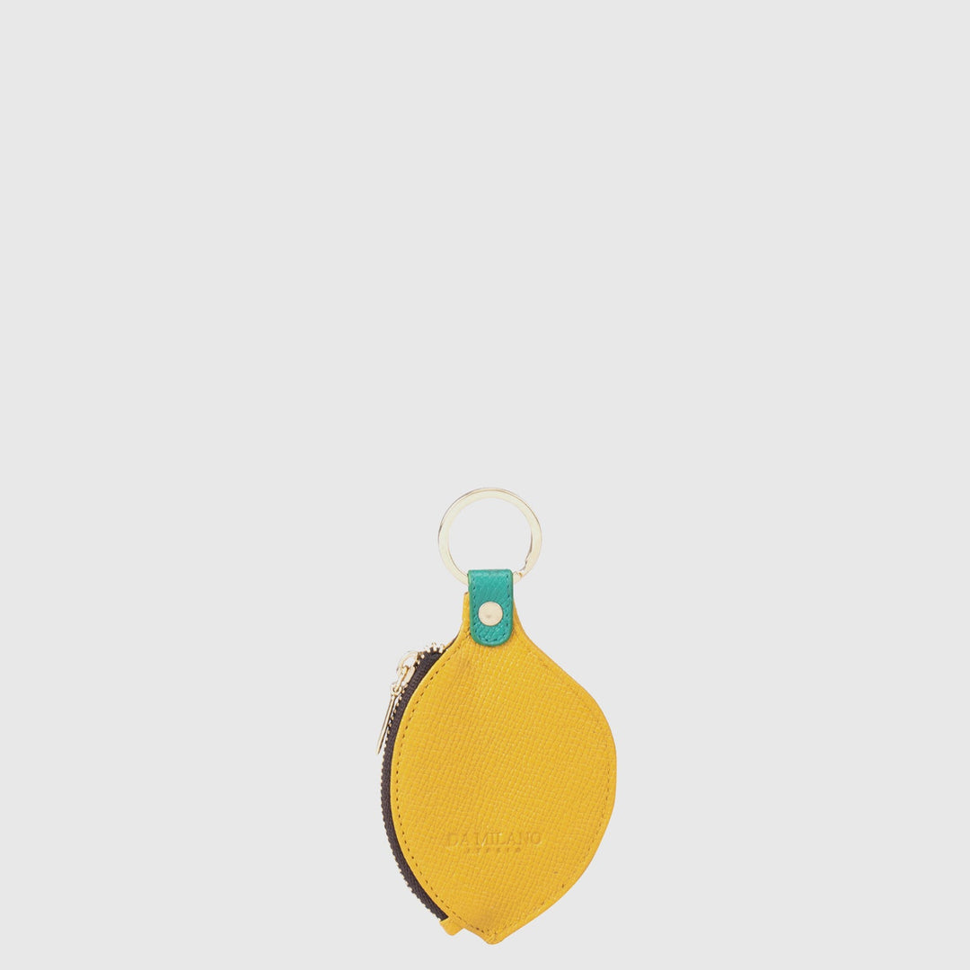 Franzy Leather Key Chain - Mango