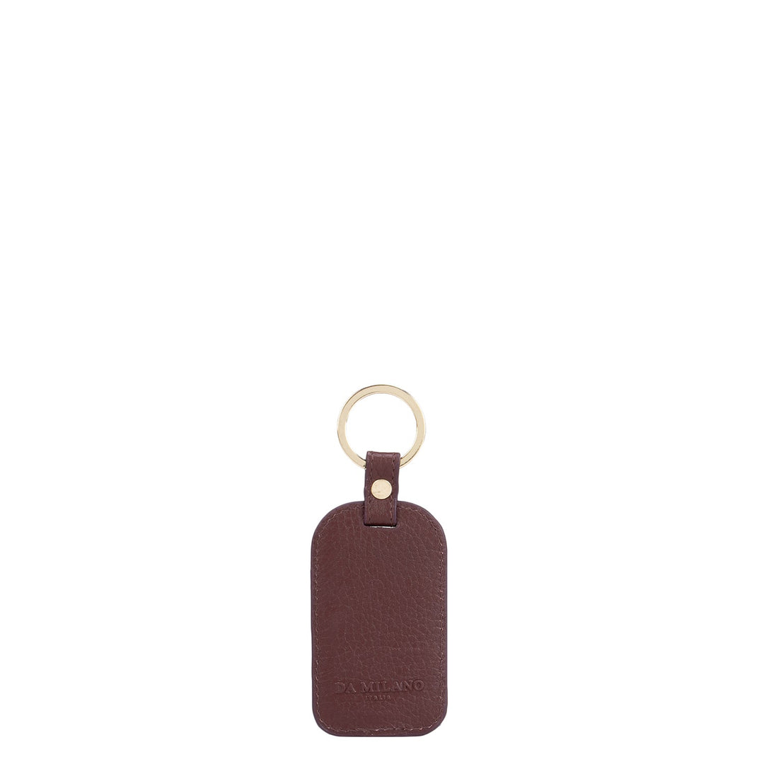 Burgundy Wax Key Chain