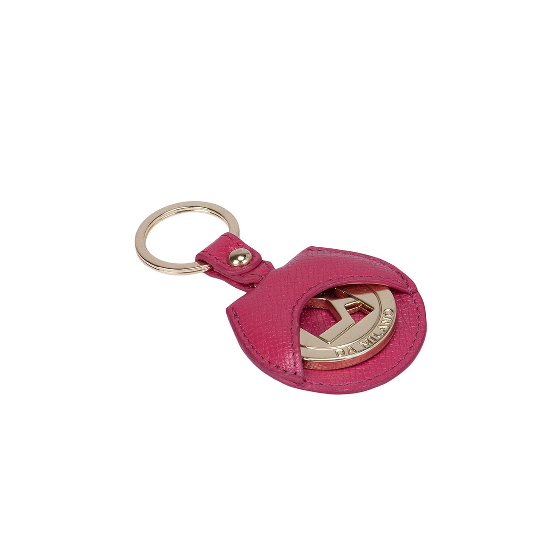 Franzy Leather Key Chain - Pink