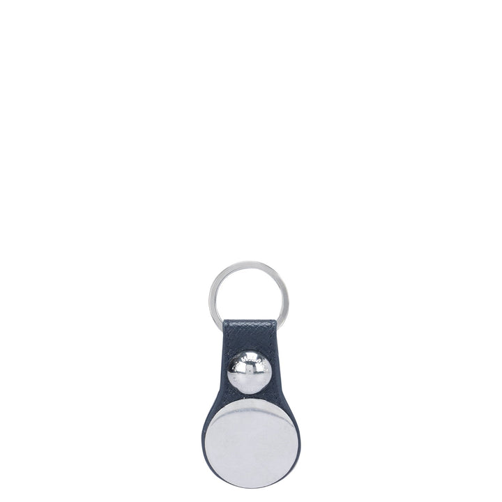 Franzy Leather Keychain - Navy