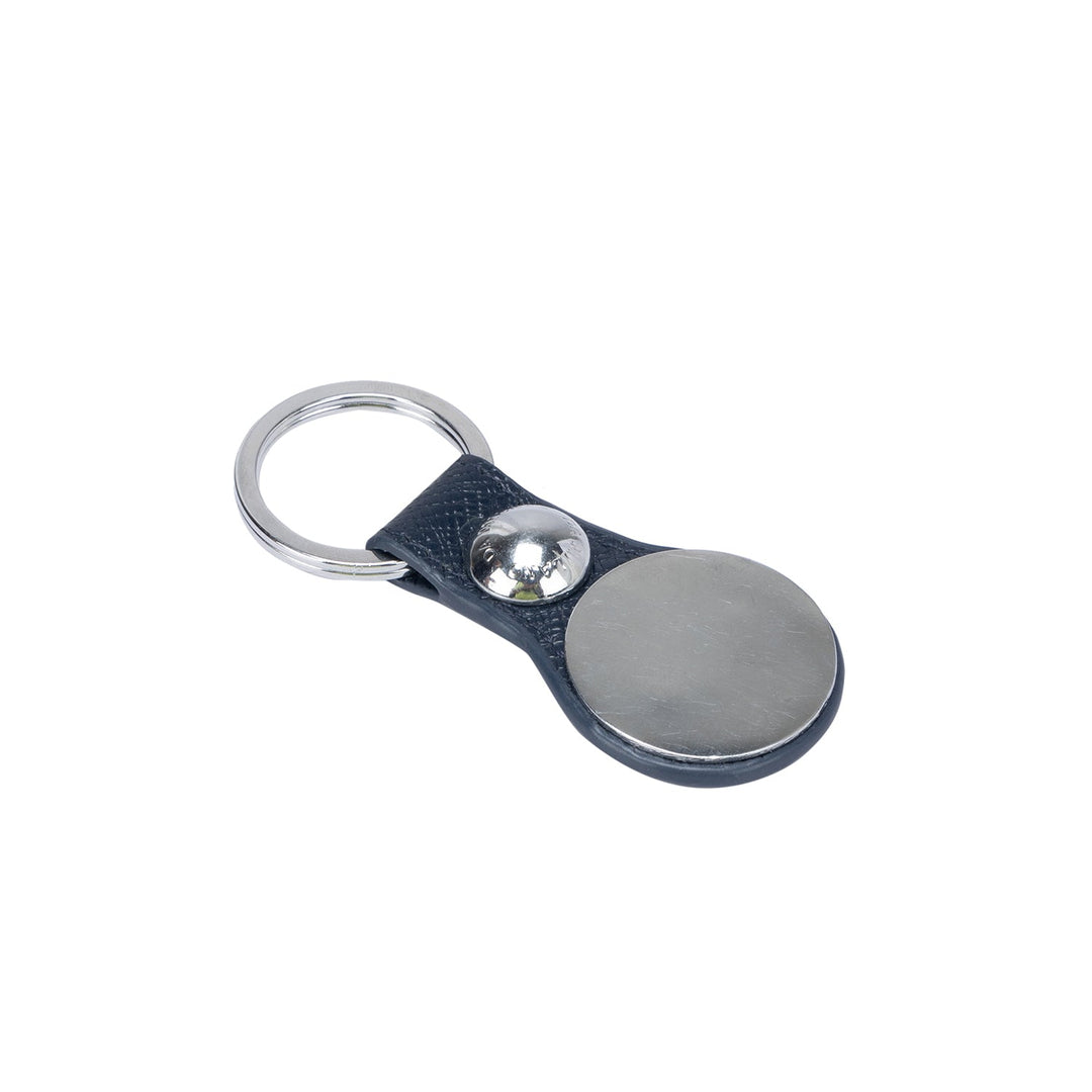 Franzy Leather Keychain - Navy