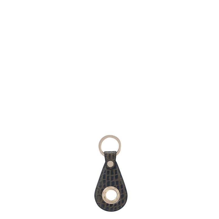 Green Croco Effect Key Chain