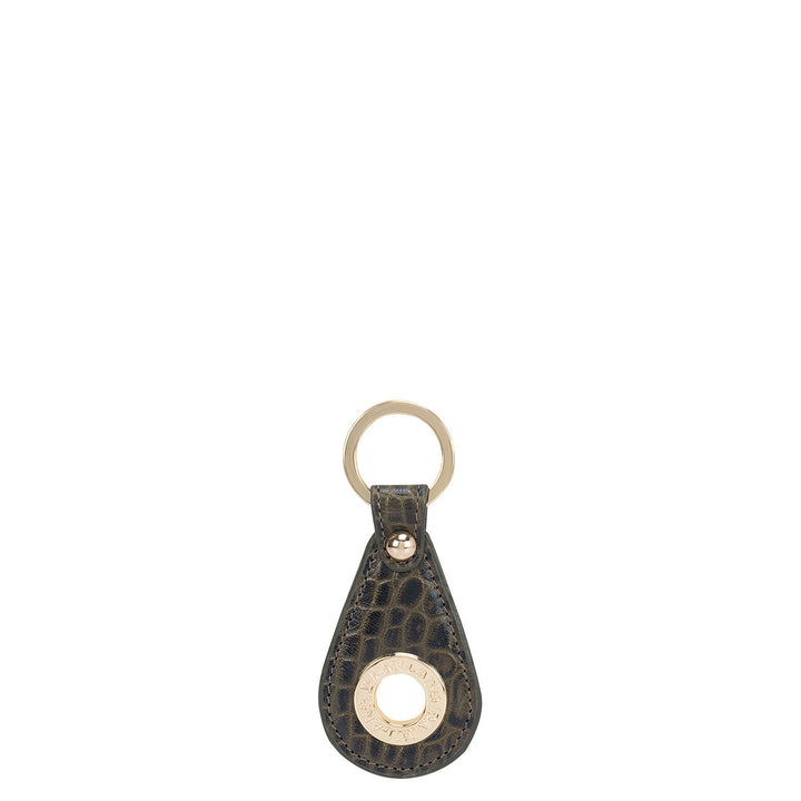 Green Croco Effect Key Chain