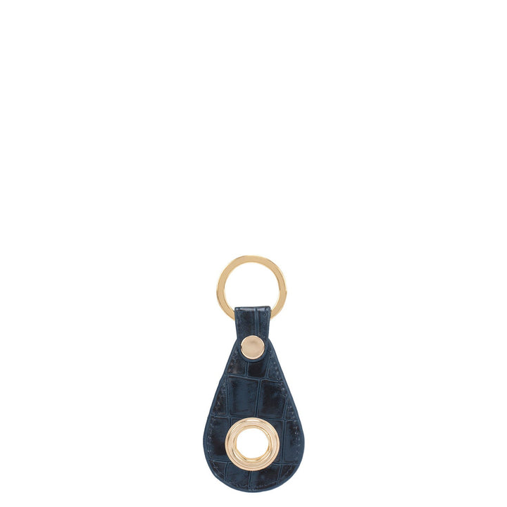 Blue Croco Effect Key Chain