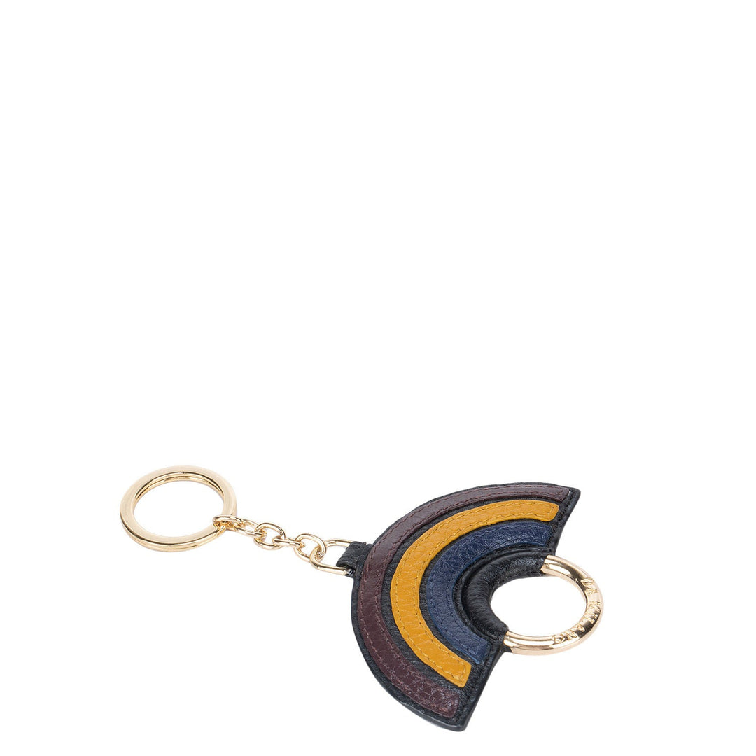 Black & Burgundy Wax Key Chain