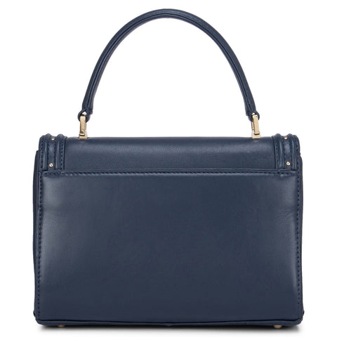 Blue Plain Satchel Bag