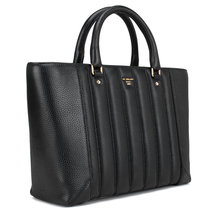 Black Wax Tote Bag