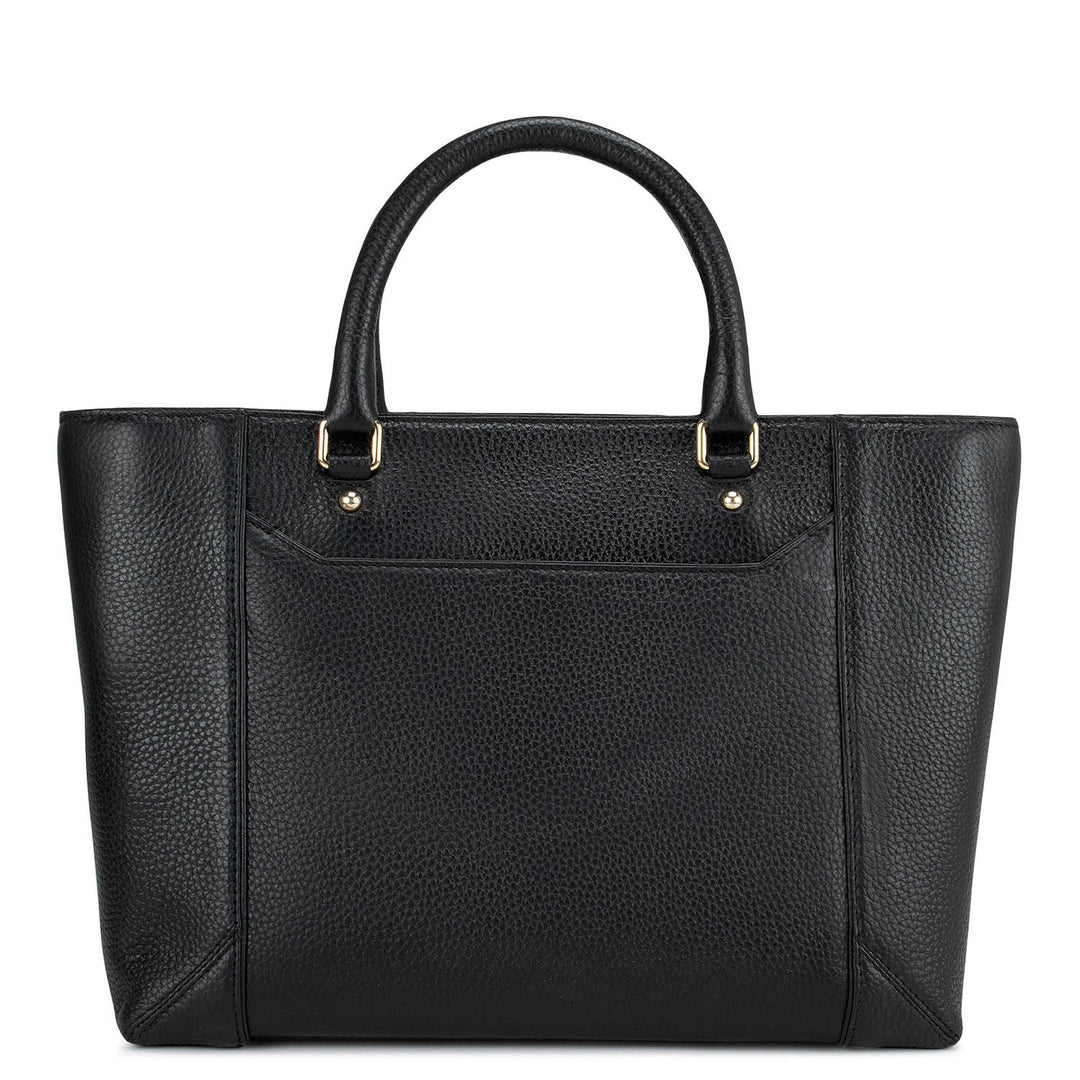 Black Wax Tote Bag
