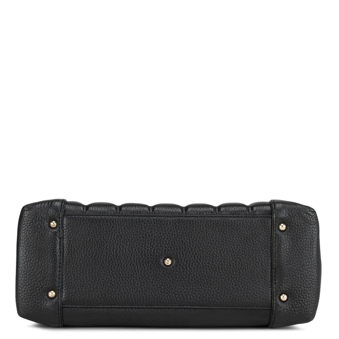 Black Wax Tote Bag