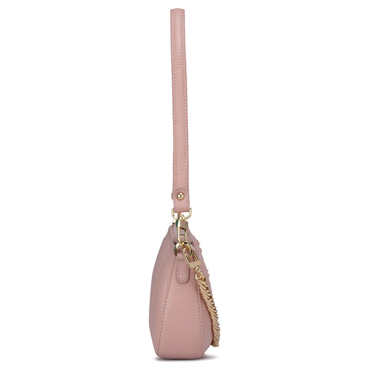Pink Wax Sling Bag