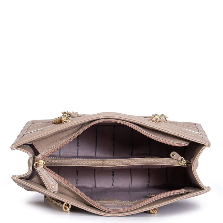 Brown Wax Tote Bag