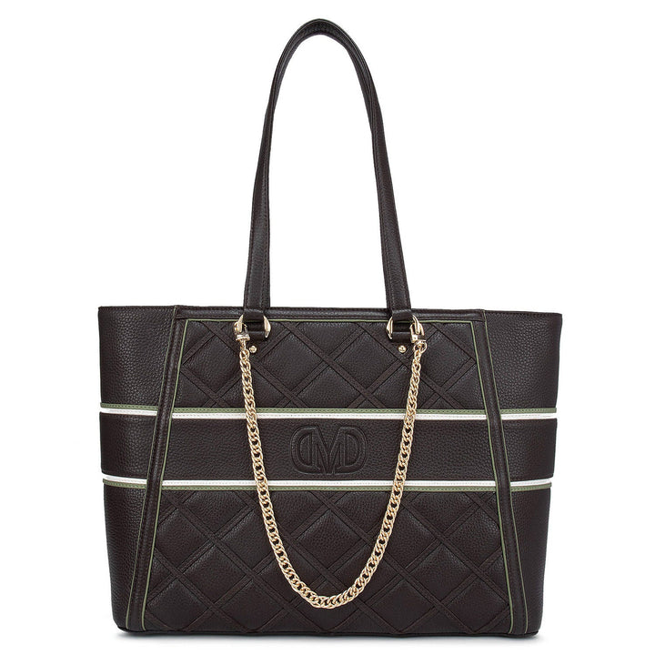 Brown Wax Tote Bag