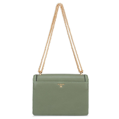 Small Wax Leather Sling - Matcha Green