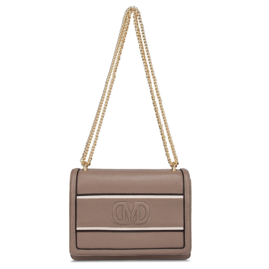 Brown Wax Sling Bag