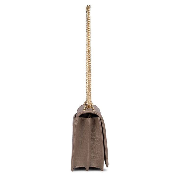 Brown Wax Sling Bag