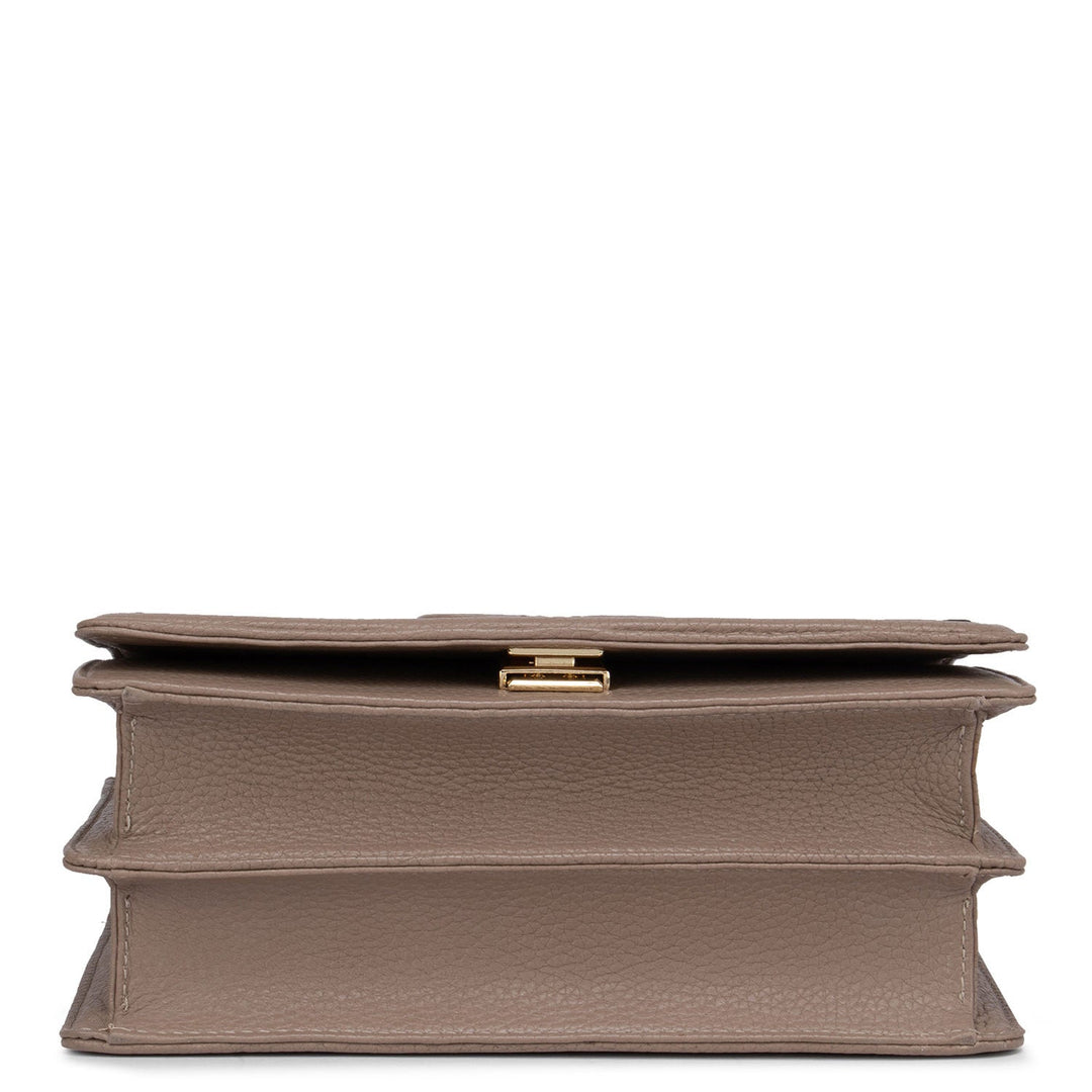 Brown Wax Sling Bag