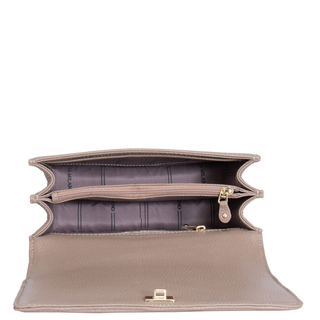 Brown Wax Sling Bag