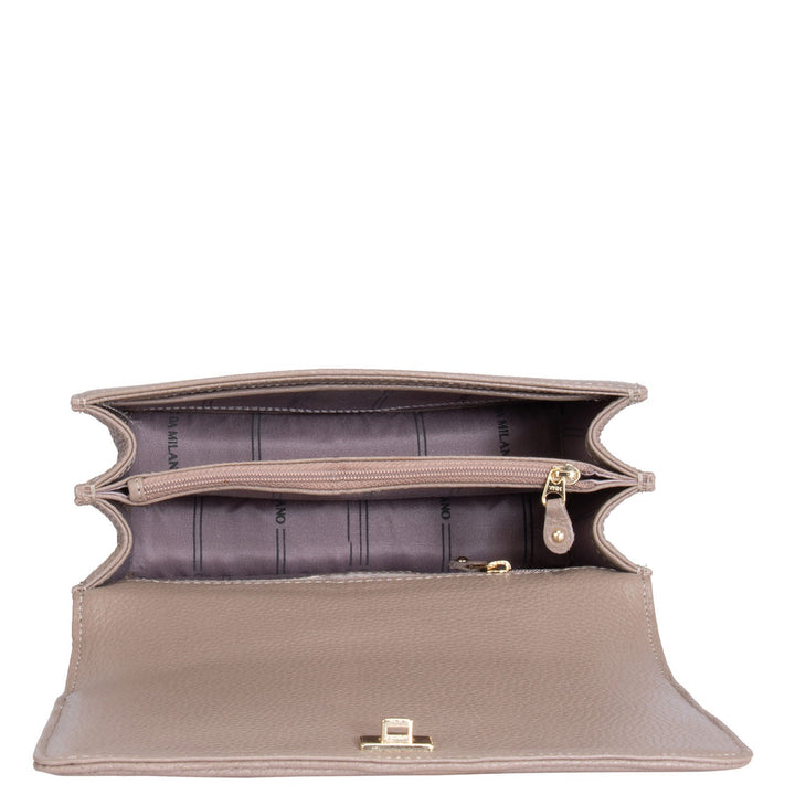 Brown Wax Sling Bag